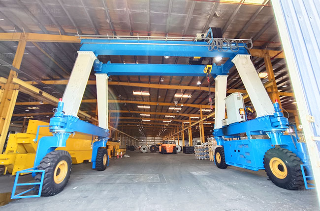 double beam rubber tyred workshop gantry