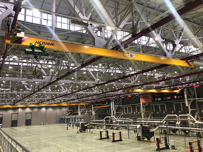 10 Ton Bridge Crane for Industrial Coating Production Line in Uzbekistan