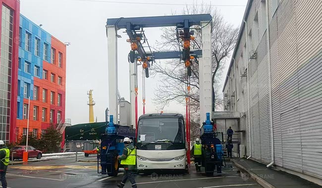 Gantry Crane 20 Ton for Bus Handling in Russia