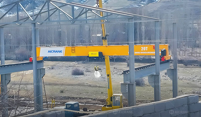 20 ton overhead crane installation
