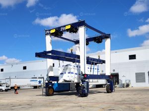 25 Ton Rubber Tyred Gantry Crane for HVAC Handling