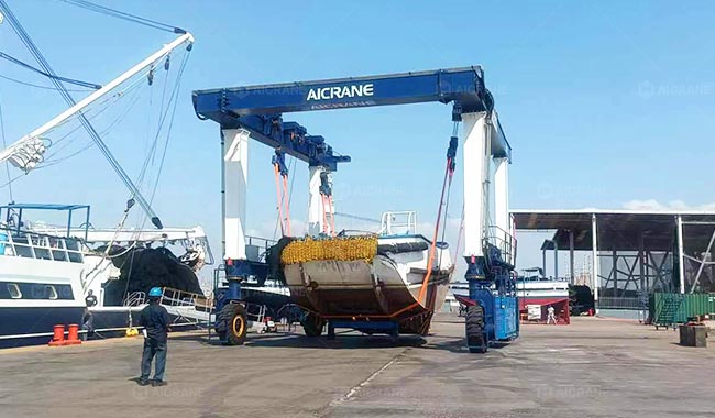 50T Gantry Crane for Boat Handling in Mexico