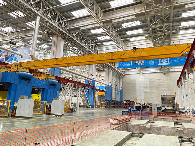 10 Ton Overhead Crane for Plastic Industry in Uzbekistan