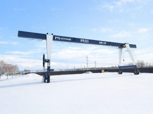 10T Rubber Tyred Gantry Crane in Russia
