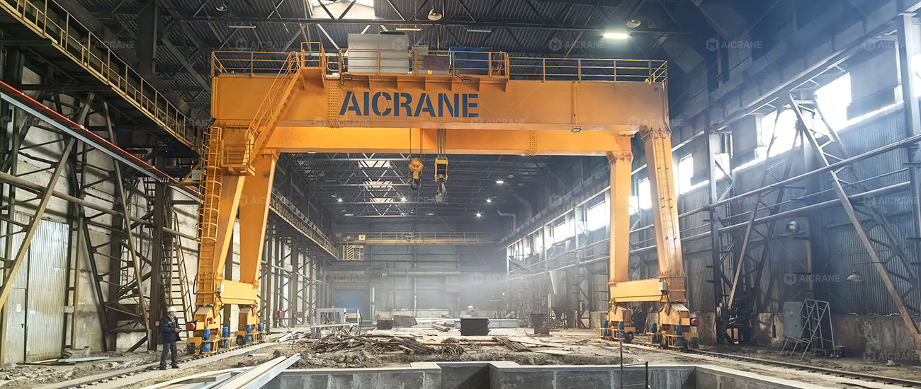 120 Ton Gantry Crane for Heavy Equipment Manufacturing in Russia