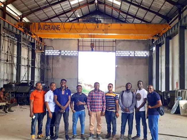 30 ton industrial overhead crane for machinery manufacturing in Nigeria