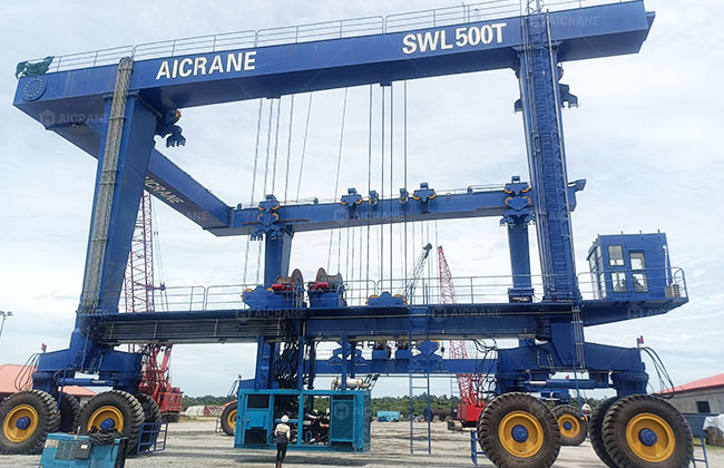 500 Ton Mobile Gantry Crane for a Shipyard in Nigeria