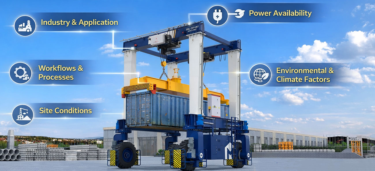 Considerations for Choosing a Rubber Tyred Gantry Crane