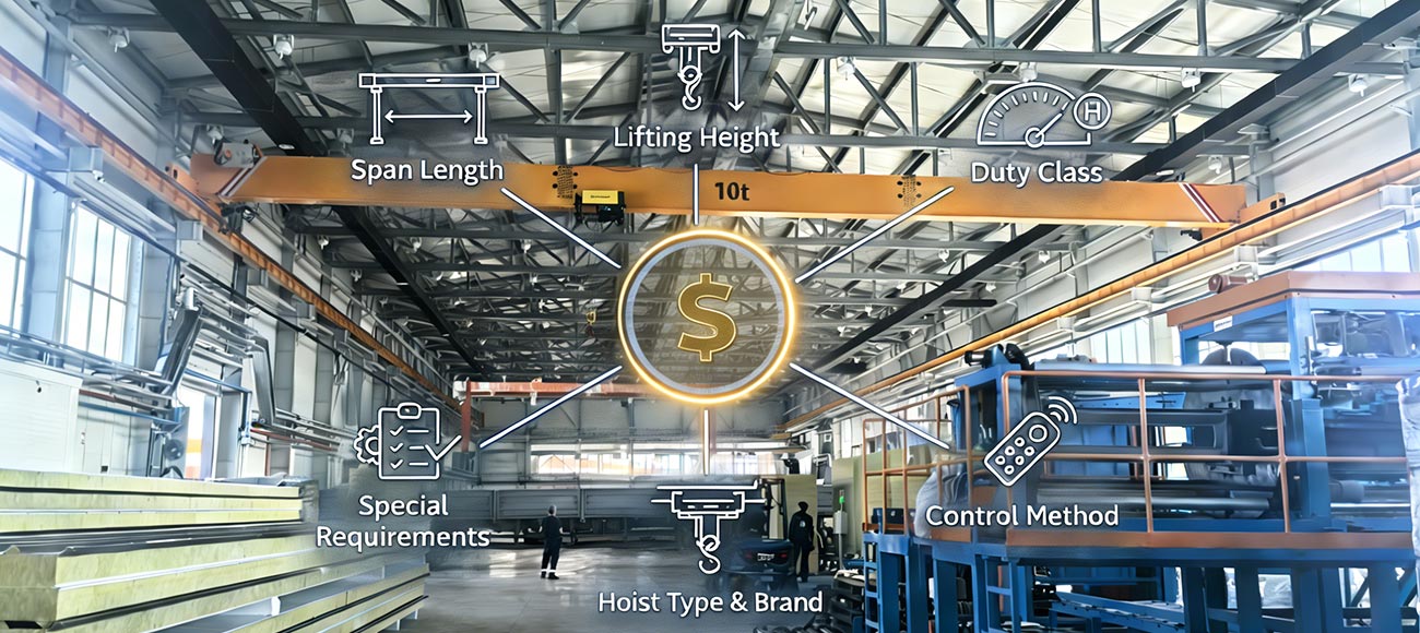 Key factors affecting single girder overhead crane price