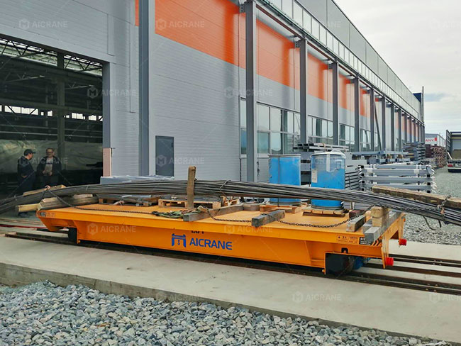 Rail Transfer Cart For Machinery Workshop