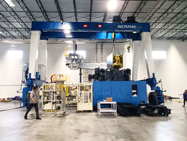 Rubber Tyred Gantry For Industrial Equipment Manufacturing