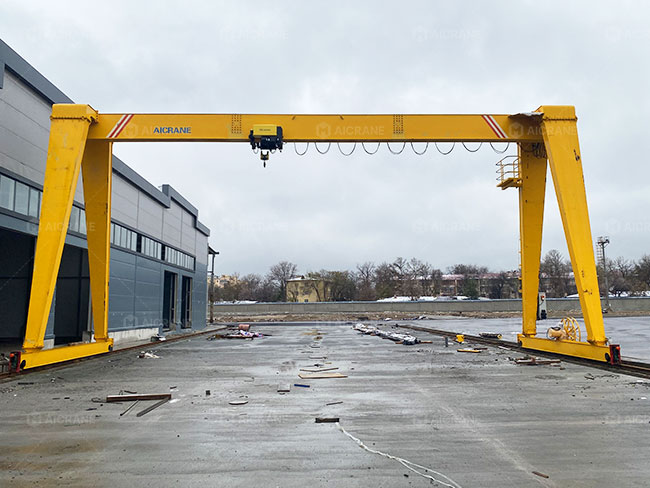 Single Girder Gantry Crane For Manufacturing Plants