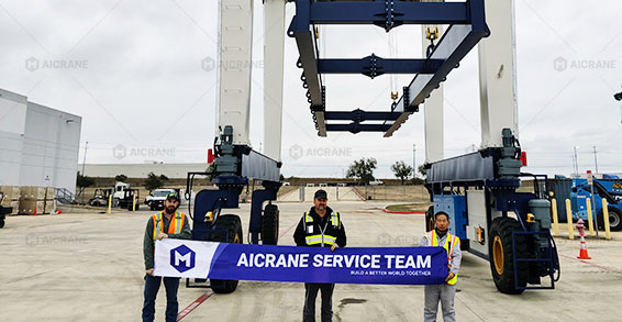 after-sales service for rubber tyre cranes
