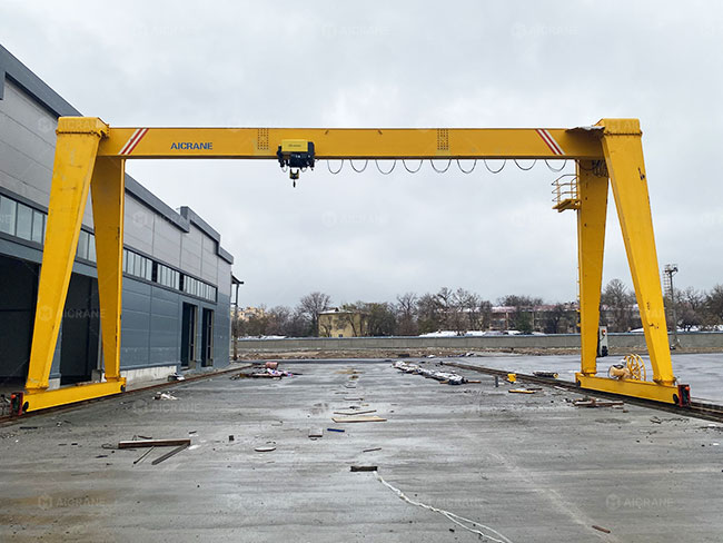 16 Ton Single Girder Gantry Crane For Industrial Material Handling In Uzbekistan
