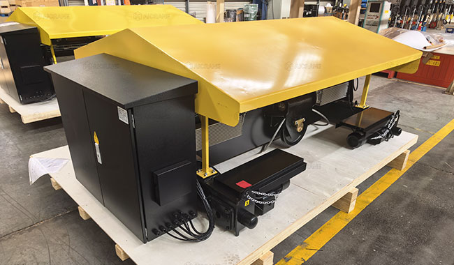 Modular Crane Trolley Equipped with a Protective Cover