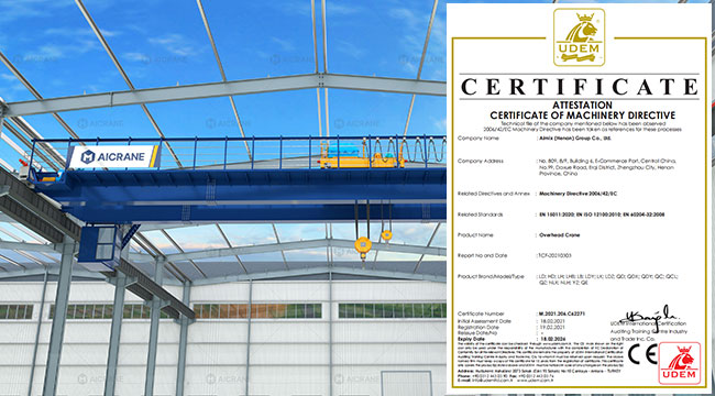 Overhead Crane in UAE with CE Certification