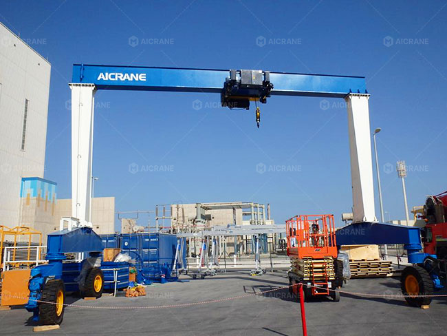 Rubber Tyred Cranes Supporting Maintenance Tasks At A UAE Nuclear Power Facility