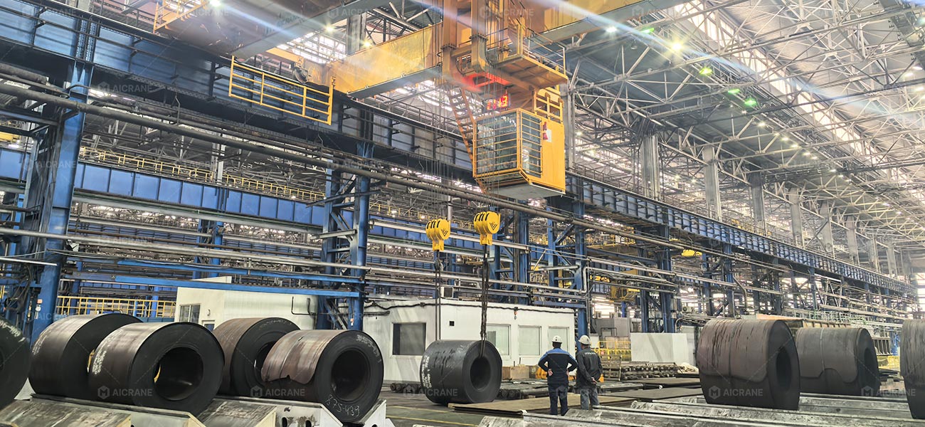 overhead cranes supporting capacity expansion in a metal fabrication plant