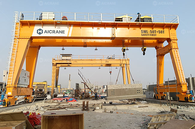 100 Ton Gantry Crane Being Commissioned and Tested