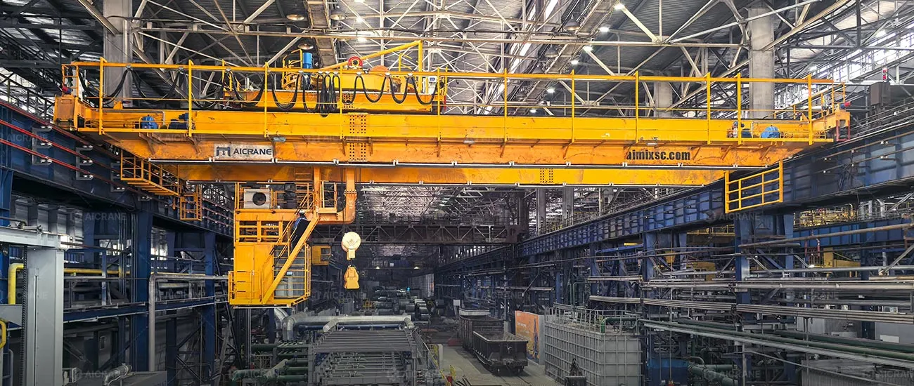 Custom 16T Electromagnetic Overhead Crane for a Russian Steel Plant