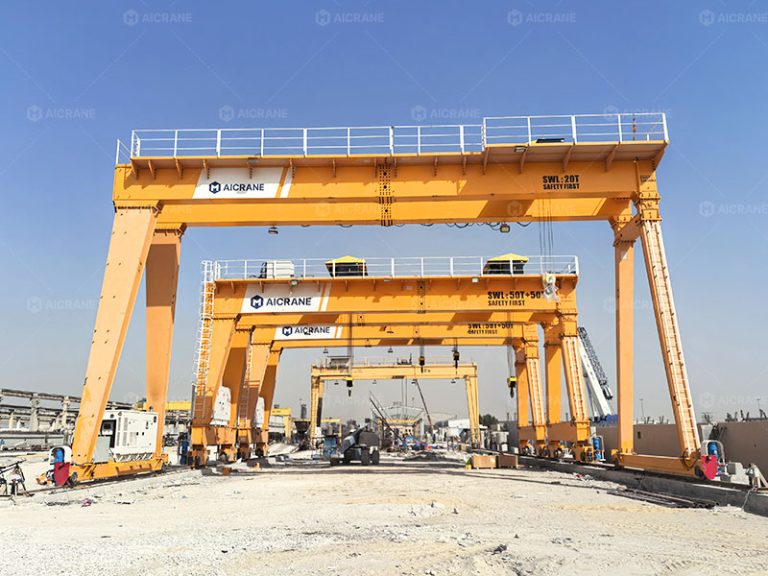 20 and 100 ton gantry cranes for Saudi Arabia precast factory