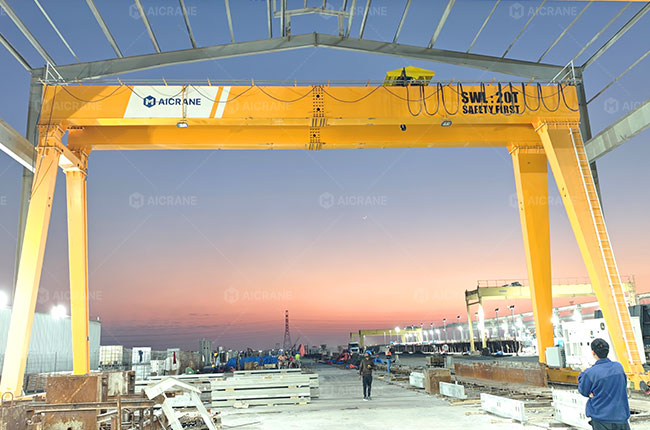 20 Ton Gantry Crane for Light Precaste Concrete Elements