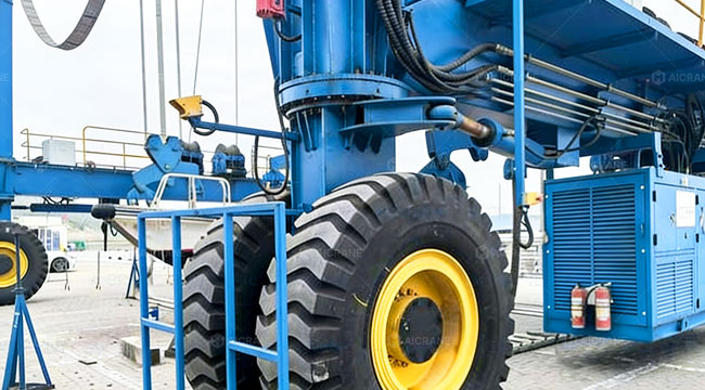 Anti-skid steering design for safe RTG operation in all weather conditions