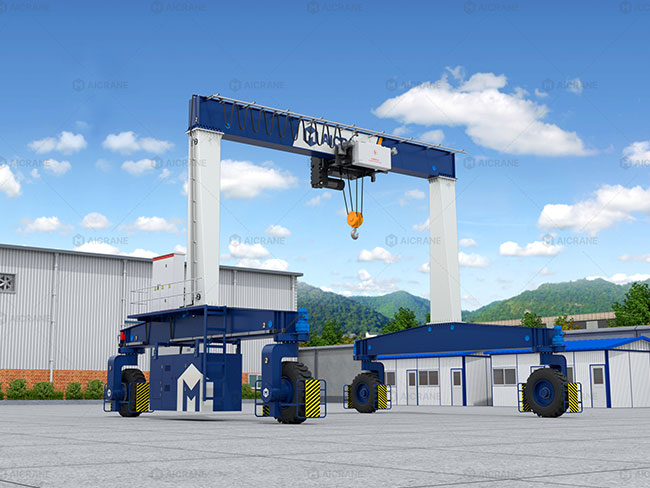 Rubber Tyred 10T Gantry Crane For Flexible Yard Lifting Operations