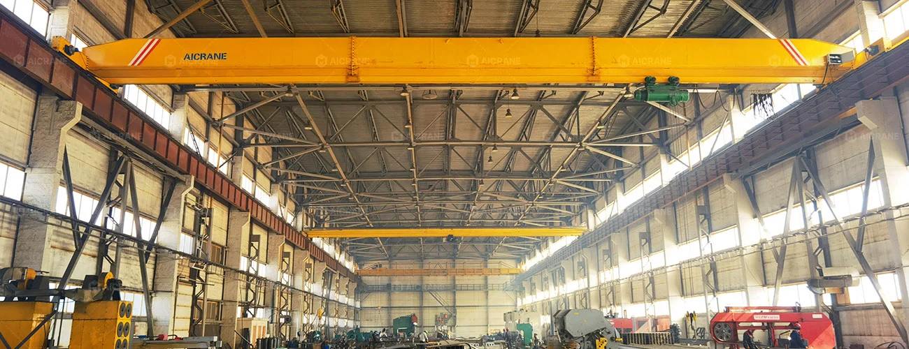 10t Single Girder Overhead Crane for Heavy Steel Handling in Kazakhstan