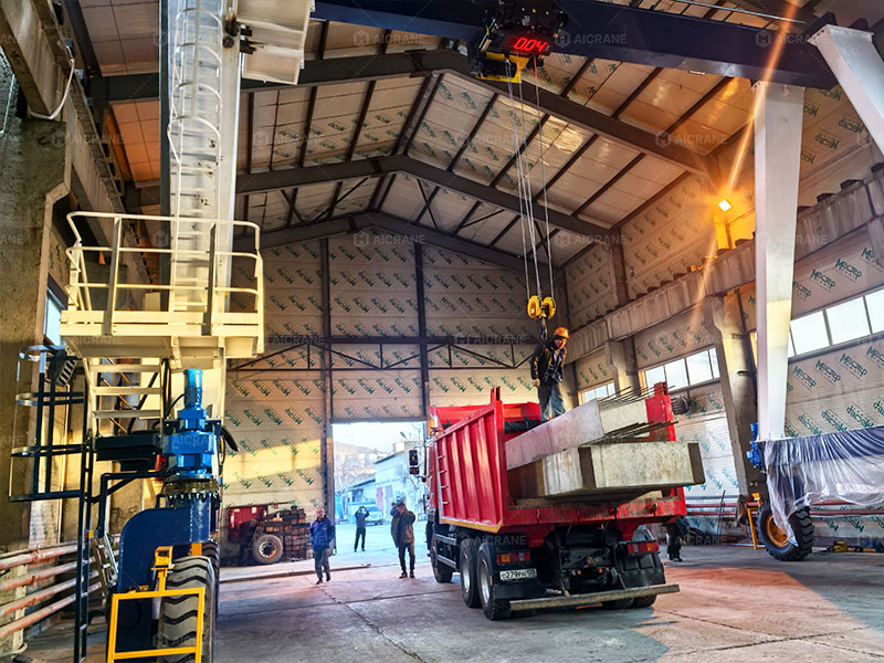 Rubber Tyred Gantry Crane for Handling Metal and Concrete Products