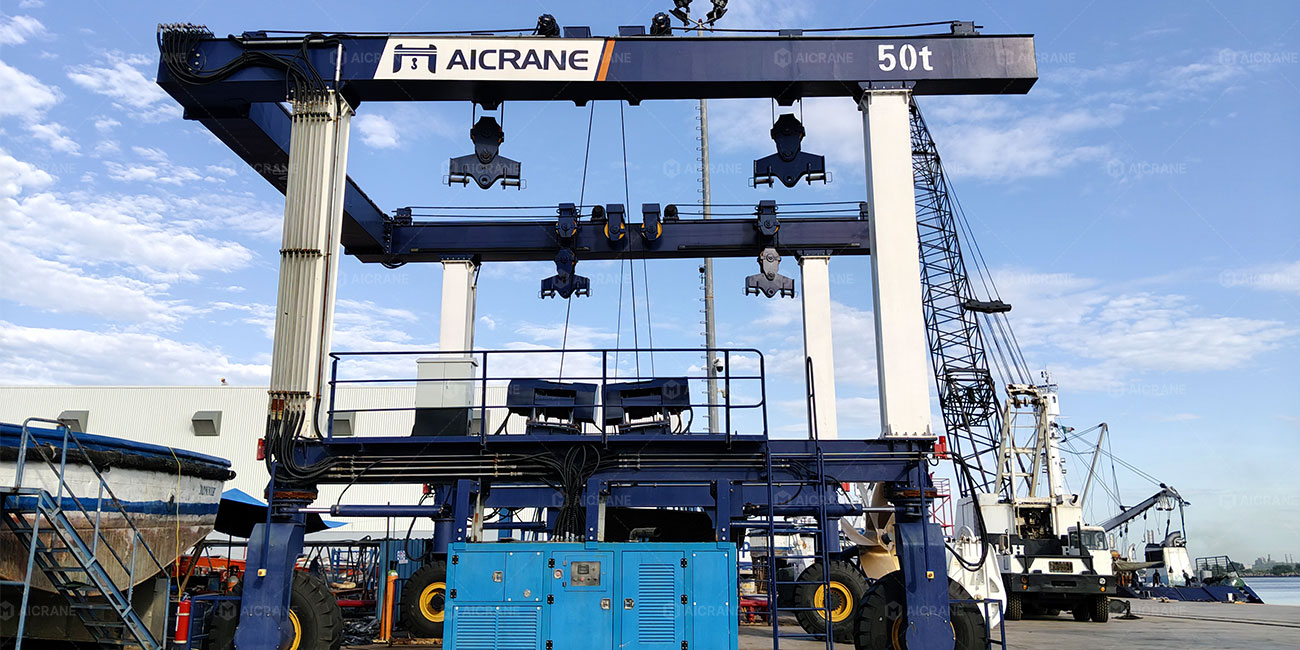 50 Ton Marine Travel Lift for High-Frequency Aquaculture in Mexico