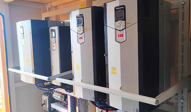 ABB electrical components used in port equipment control system