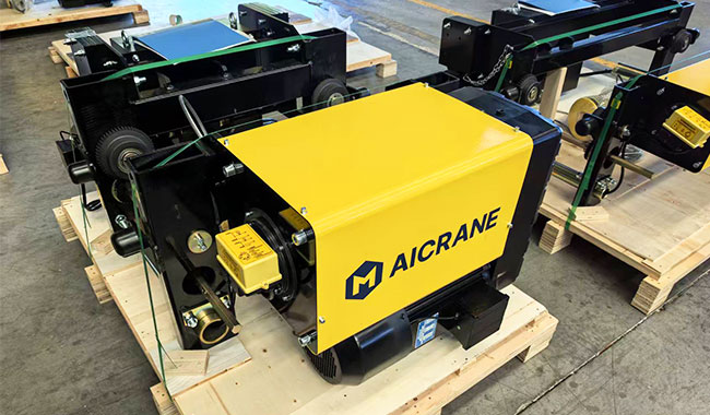 AICRANE electric wire rope hoist for precision lifting and cross traveling
