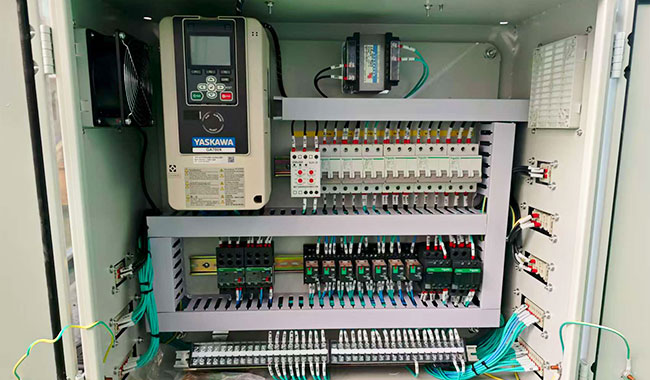 electrical control panel and VFD system for smooth operation