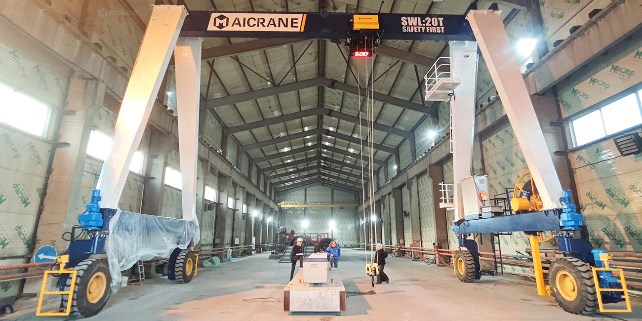 Delivering A 20 Ton RTG Crane for Metal and Concrete Products in Russia