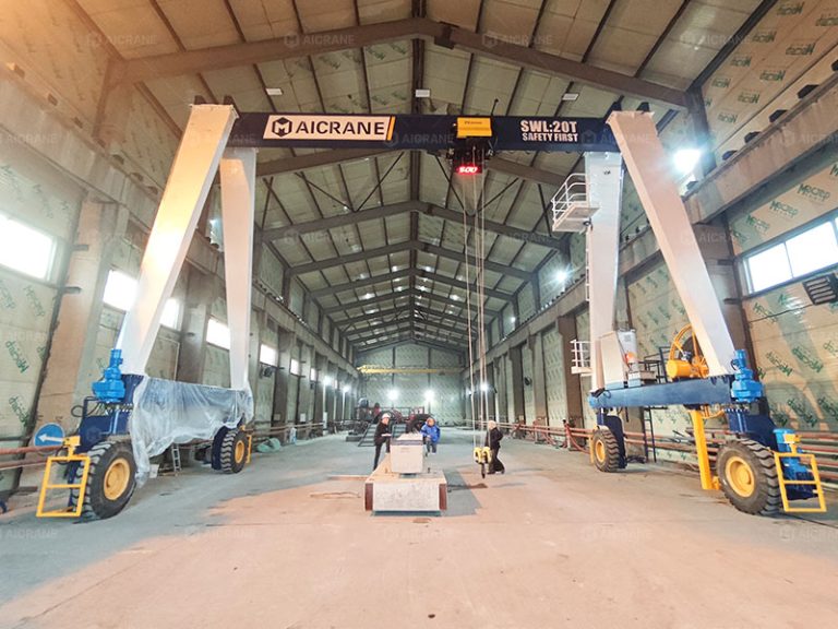 Delivering A 20 Ton RTG Crane for Metal and Concrete Products in Russia