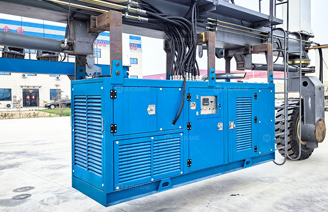 Diesel engine power unit of boat travel lift