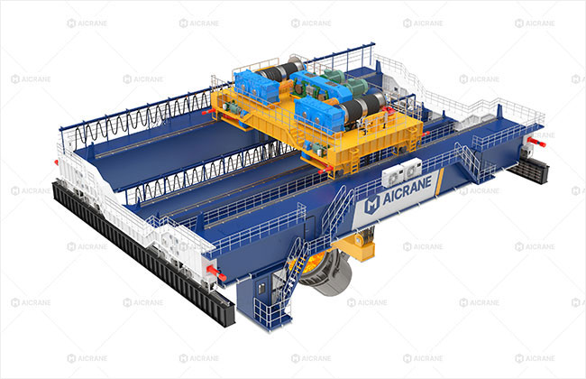 Heavy 500 Ton Overhead Cranes in Steel Mill