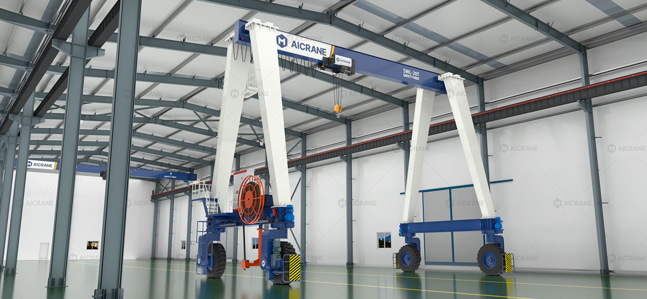 custom rubber tyred gantry crane solution