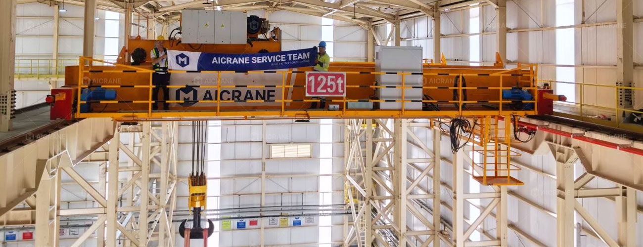 125 Ton Heavy Duty Overhead Cranes for Mining Equipment Handling in Uzbekistan