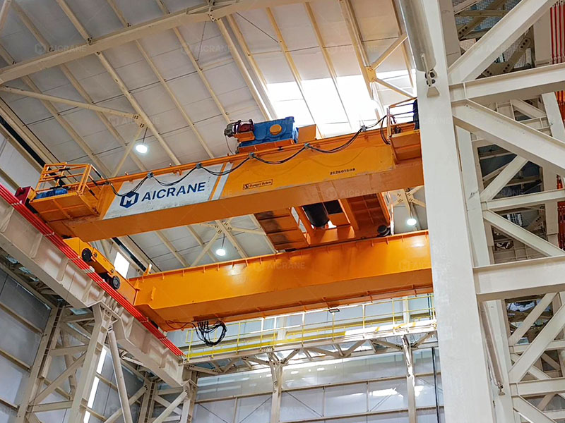 125t overhead crane for heavy mining equipment installation in Uzbekistan
