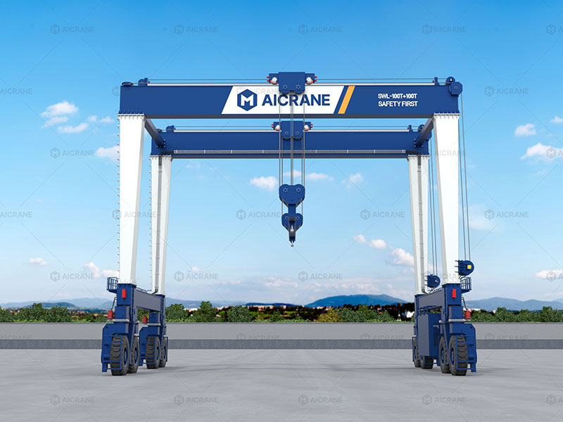 Double girder heavy duty RTG for large capacity lifting