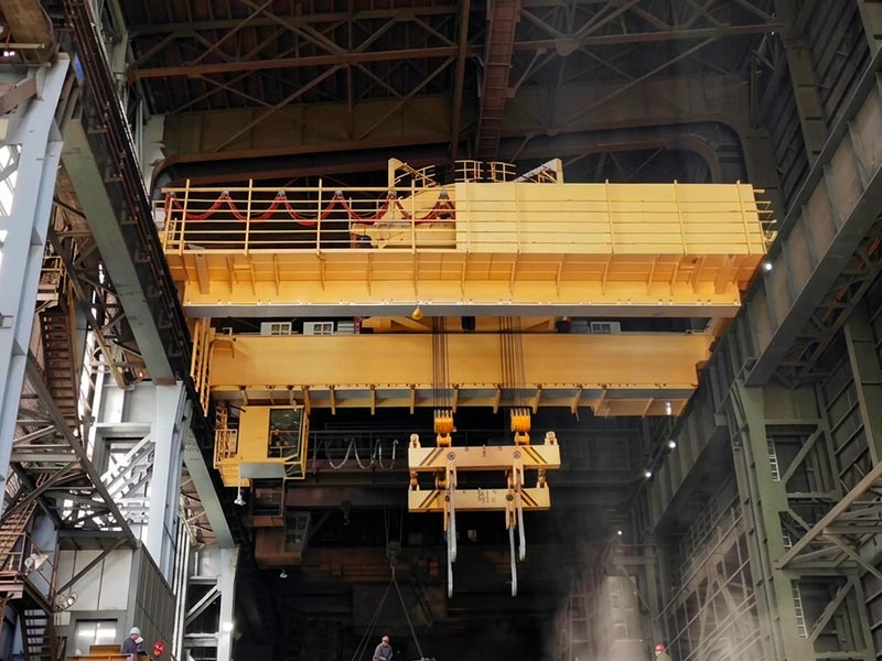 Heavy Duty Crane with Trolley Slewing System for Furnace Charging