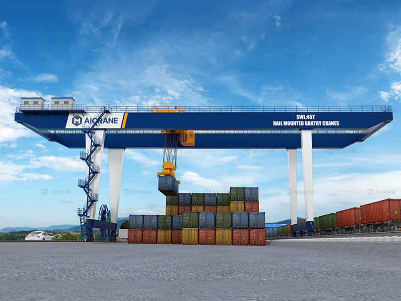 Heavy duty RMG crane with high-cycle design