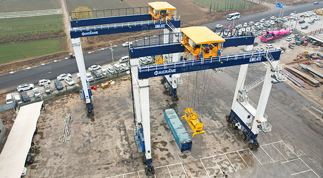RTG crane double girder structure designed for continuous-duty container handling