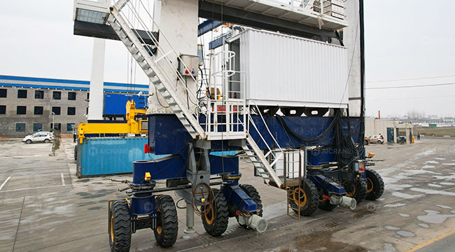 RTG crane einforced travel system for long-distance yard movement