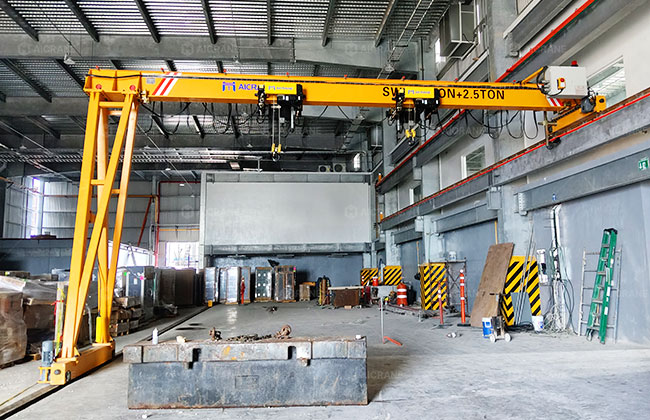 light duty semi gantry crane