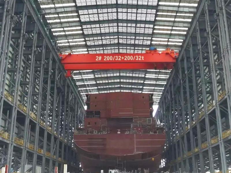 overhead crane for shipbuilding