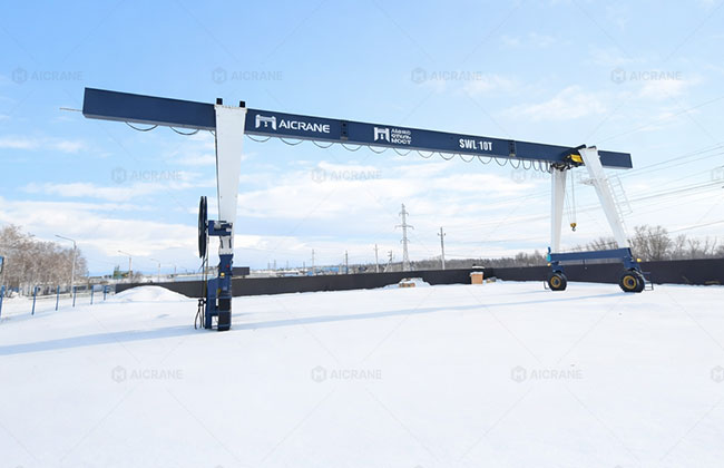 rubber tyred light duty gantry crane