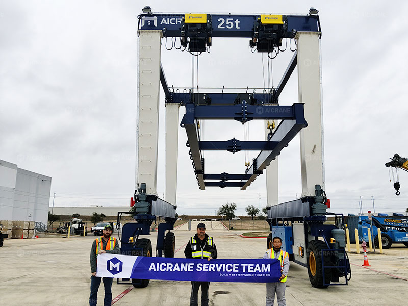 Aicrane-After-sales-Service-For-a-25-Ton-Rubber-Tyred-Crane Aicrane After-sales Service For a 25-Ton Rubber Tyred Crane